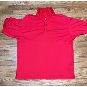 Columbia PFG Omni Shade, Vented, Men’s Short Sleeved Shirt, Red, Large